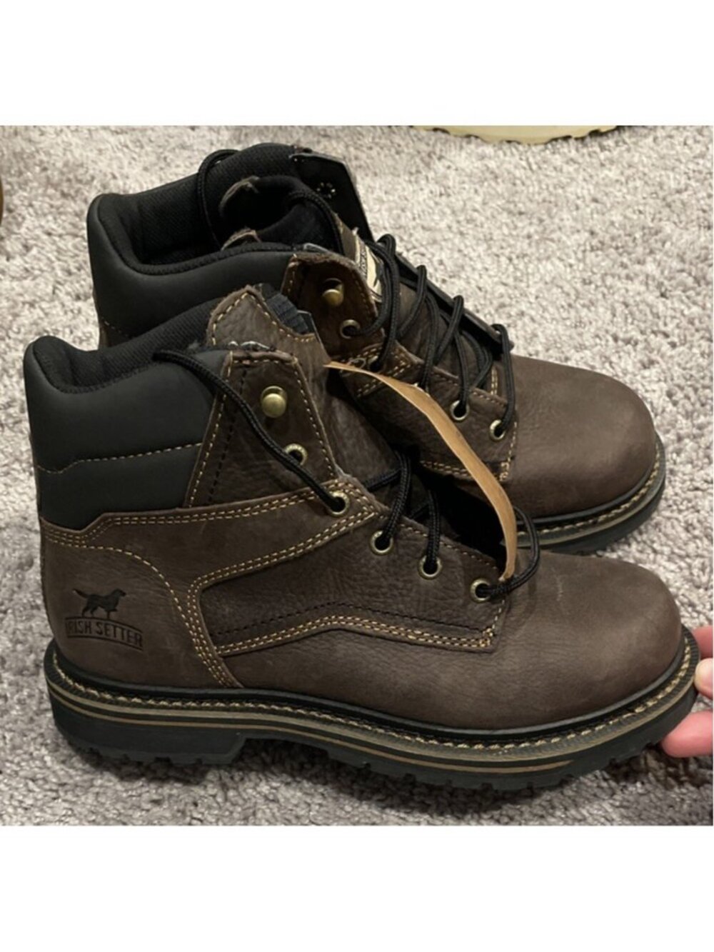 Irish Setter Kittson Men's 6" Soft Toe Leather Workboot 83663 Mens Size 7.5